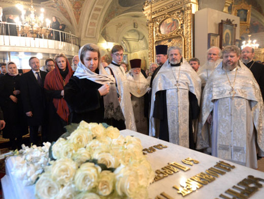 Светлана Медведева на панихиде по Патриарху Алексию II