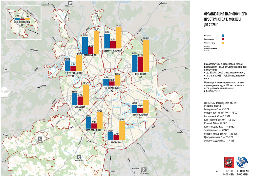 Генплан застройки москвы до 2025 года карта