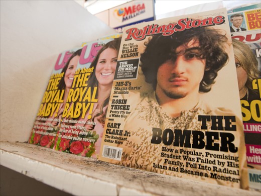 Джохар Царнаев на обложке августовского номера Rolling Stone в США